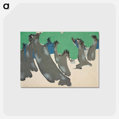 アートポストカード-Trees from Momoyogusa–Flowers of a Hundred Generations - 神坂 雪佳 Postcard.