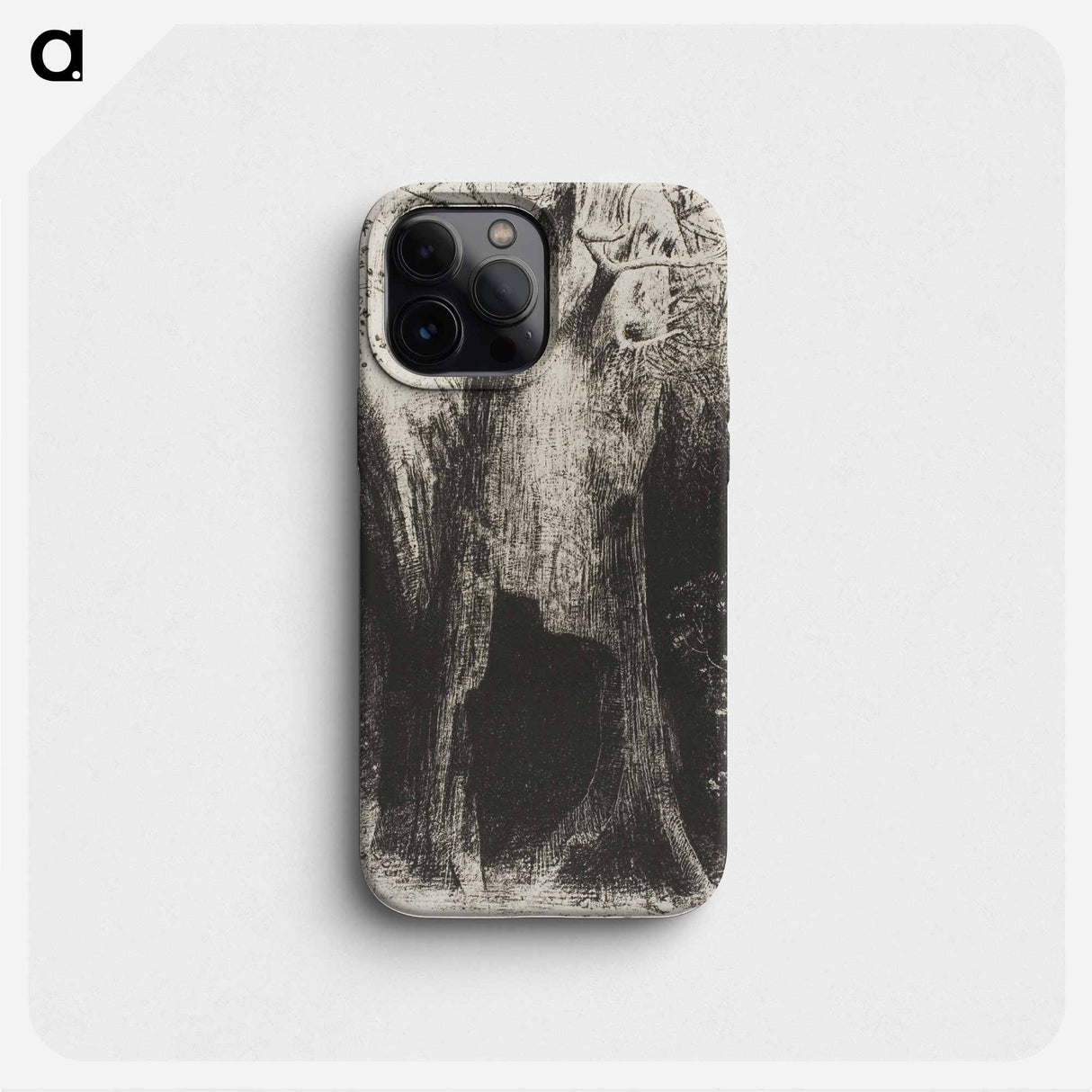 I Plunged into Solitude. I Dwelt in the Tree behind Me - Odilon Redon Phone Case.