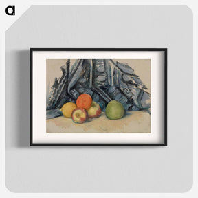 アートポスター-Apples and Cloth - ポール セザンヌ Poster.