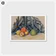 アートポストカード-Apples and Cloth - ポール セザンヌ Postcard.