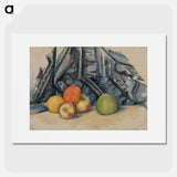 Apples and Cloth - Paul Cezanne Poster.