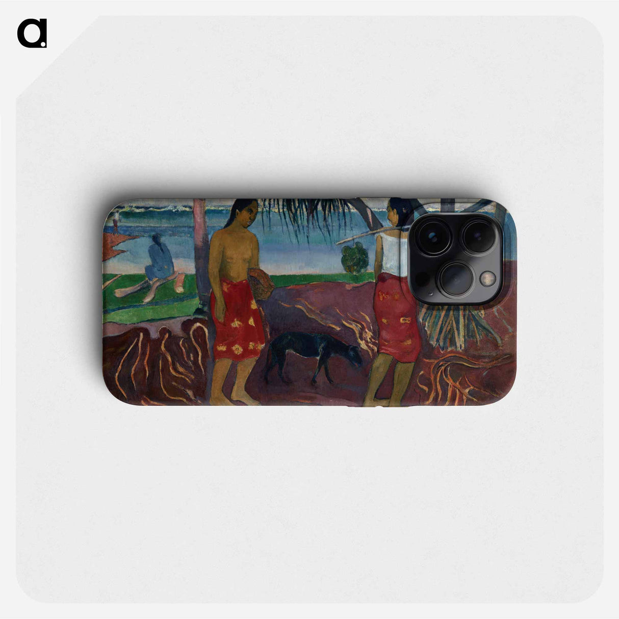 I Raro te Oviri (Under the Pandanus) - Paul Gauguin Phone Case.