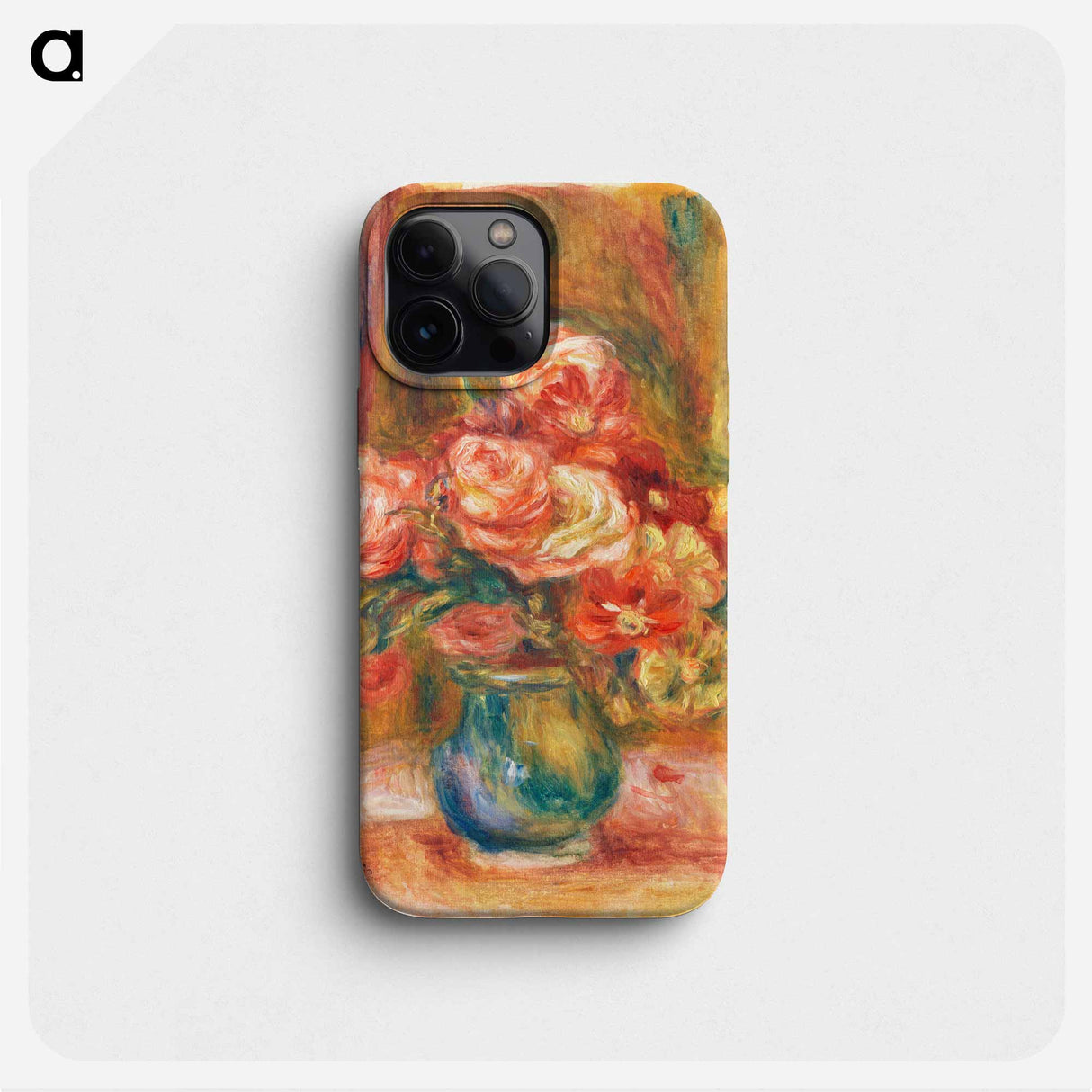 Vase of Roses - Pierre Auguste Renoir Phone Case.