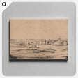 アートパネル-Panorama Near Bloemendaal Showing the Saxenburg Estate (The Goldweigher's Field) - レンブラント ファン レイン Canvas.