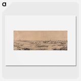 アートポスター-Panorama Near Bloemendaal Showing the Saxenburg Estate (The Goldweigher's Field) - レンブラント ファン レイン Poster.