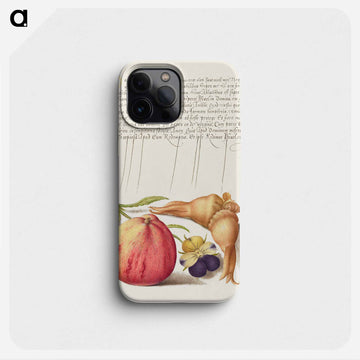 Common Apple, European Wild Pansy, and Giant Filbert
 - 書道のお手本 Phone Case.
