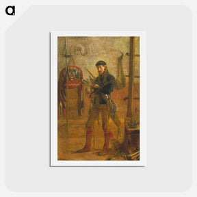 アートポストカード-Portrait of Frank Hamilton Cushing - トーマス エイキンズ Postcard.