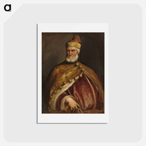 アートポストカード-Portrait of Doge Andrea Gritti - ティツィアーノ ヴェチェッリオ Postcard.
