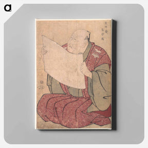アートパネル-Miyako Dennai III, the Stage Manager of the Metropolitan Theater (Miyako-za) - 東洲斎 写楽 Canvas.