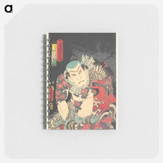 アートメモ帳-The Actor Nakamura Fukusuke I as Asahina Tōbei, likened to Lu Zhishen the Tattooed Priest
 - 歌川 国貞 Memo.