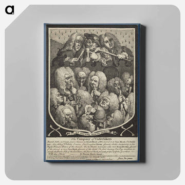 The Company of Undertakers - ウィリアム ホガース Canvas.