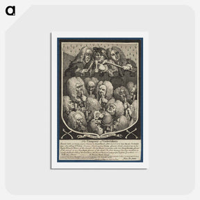 アートポストカード-The Company of Undertakers - ウィリアム ホガース Postcard.