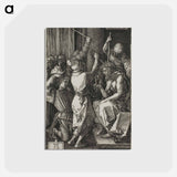 アートポストカード-Christ Crowned with Thorns - アルブレヒト デューラー Postcard.