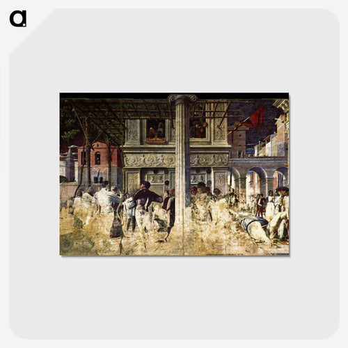 聖クリストフォロスの殉教と遺体の輸送 - アンドレア マンテーニャ Postcard.