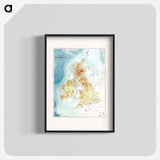 Gazetteer of the British Isles - アンティーク地図 Poster.