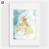 Gazetteer of the British Isles - アンティーク地図 Poster.
