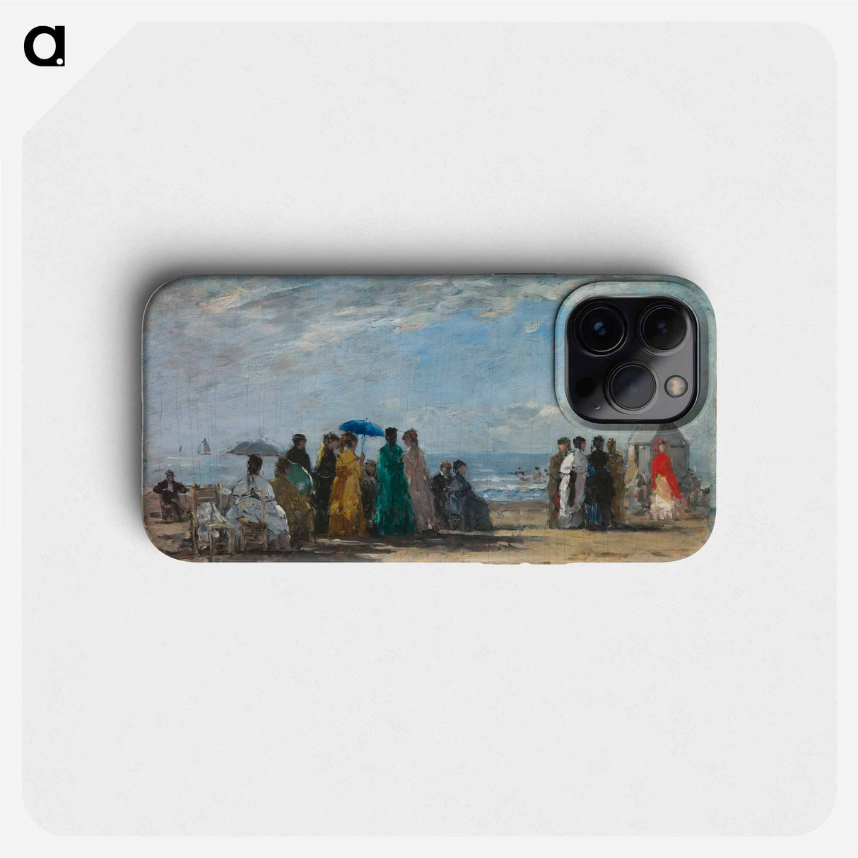 The Beach at Trouville - Claude Monet Phone Case.