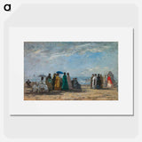 The Beach at Trouville - Claude Monet Poster.