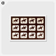 アートポストカード-The Amble: One Stride in Eleven Phases
 - エドワード マイブリッジ Postcard.