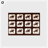 アートポストカード-The Amble: One Stride in Eleven Phases
 - エドワード マイブリッジ Postcard.