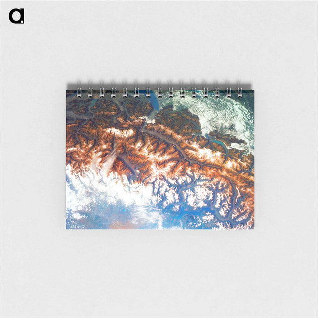 アートメモ帳-Alpine Region under Snow
 - 上空からの地球 Memo.