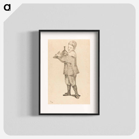 アートポスター-Child Holding a Tray - エドゥアール マネ Poster.