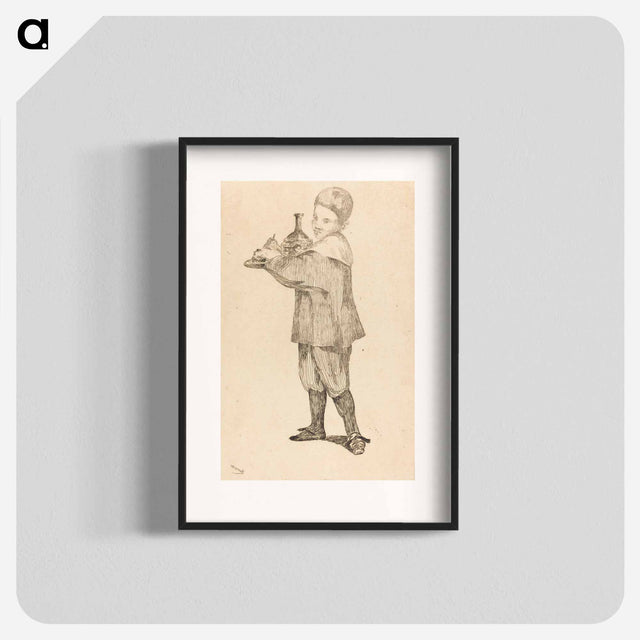 アートポスター-Child Holding a Tray - エドゥアール マネ Poster.