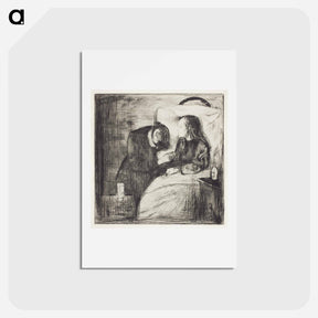 アートポストカード-The Sick Child - エドヴァルド ムンク Postcard.