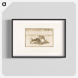 A Picador is Unhorsed and Falls under the Bull - Francisco de Goya Poster.
