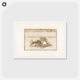 アートポストカード-A Picador is Unhorsed and Falls under the Bull - フランシスコ デ ゴヤ Postcard.