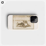 A Picador is Unhorsed and Falls under the Bull - Francisco de Goya Phone Case.