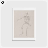 アートポストカード-Human Skeleton, Anterior View
 - ジョージ スタッブス Postcard.