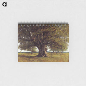 アートメモ帳-The Oak of Flagey (The Oak of Vercingetorix) - ギュスターヴ クールベ Memo.