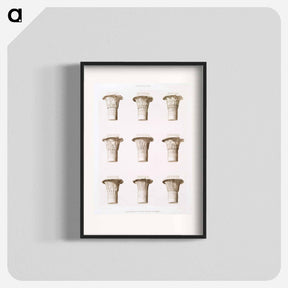 アートポスター-Egyptian Capitals
 - エジプト美術史 Poster.