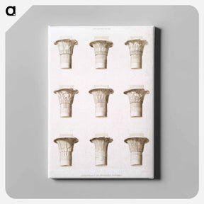アートパネル-Egyptian Capitals
 - エジプト美術史 Canvas.