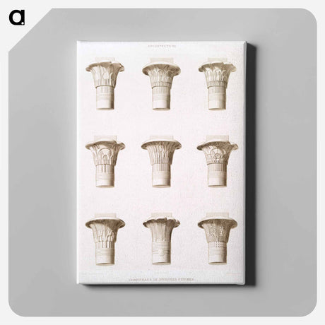 アートパネル-Egyptian Capitals
 - エジプト美術史 Canvas.