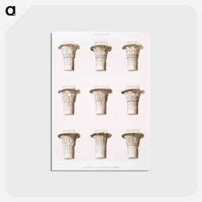 アートポストカード-Egyptian Capitals
 - エジプト美術史 Postcard.