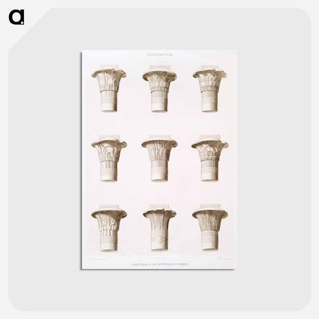 アートポストカード-Egyptian Capitals
 - エジプト美術史 Postcard.