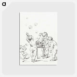 アートポストカード-Children - ジャン ベルナール Postcard.