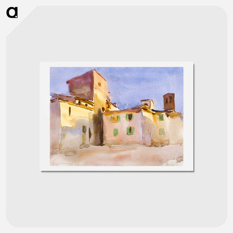 アートポストカード-Borgo San Lorenzo - ジョン シンガー サージェント Postcard.