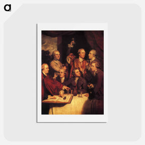 アートポストカード-The Dilettanti Society - ジョシュア レノルズ Postcard.