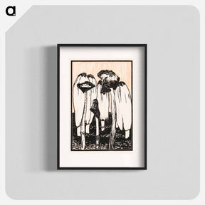アートポスター-Ink mushrooms - ユリー デ フラーハ Poster.