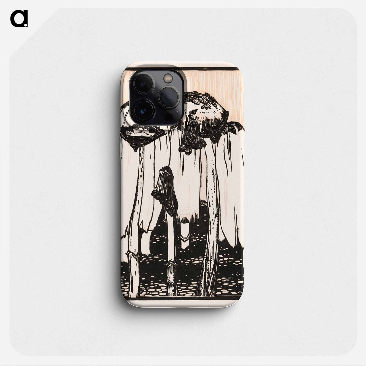 Ink mushrooms - Julie de Graag Phone Case.