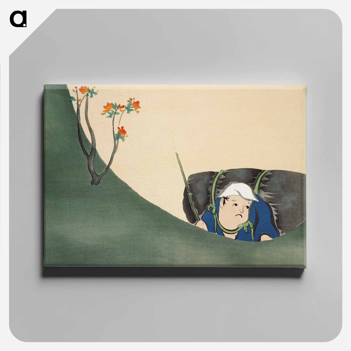 アートパネル-Samurai from Momoyogusa–Flowers of a Hundred Generations - 神坂 雪佳 Canvas.