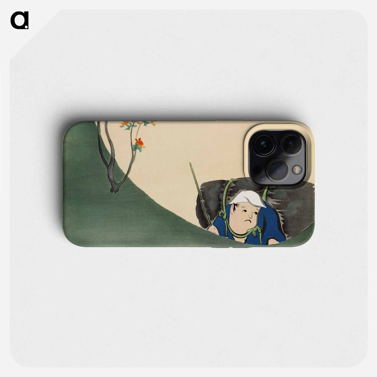 Samurai from Momoyogusa–Flowers of a Hundred Generations - Kamisaka Setsuka Phone Case.