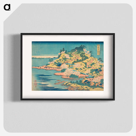 アートポスター-Hokusai's Tenpōzan at the Mouth of the Aji River in Settsu Province - 葛飾 北斎 Poster.