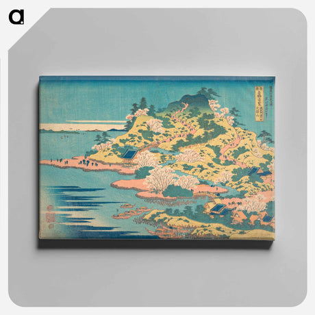 アートパネル-Hokusai's Tenpōzan at the Mouth of the Aji River in Settsu Province - 葛飾 北斎 Canvas.