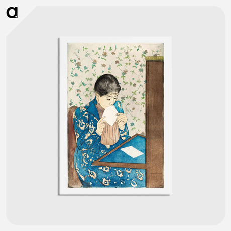 アートポストカード-The Letter - メアリー カサット Postcard.