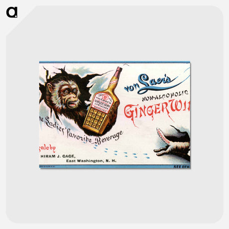 アートポストカード-Non-alcoholic Ginger Wine
 - 国立医学図書館 Postcard.