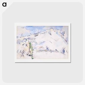 アートポストカード-Mont Sainte-Victoire - ポール セザンヌ Postcard.